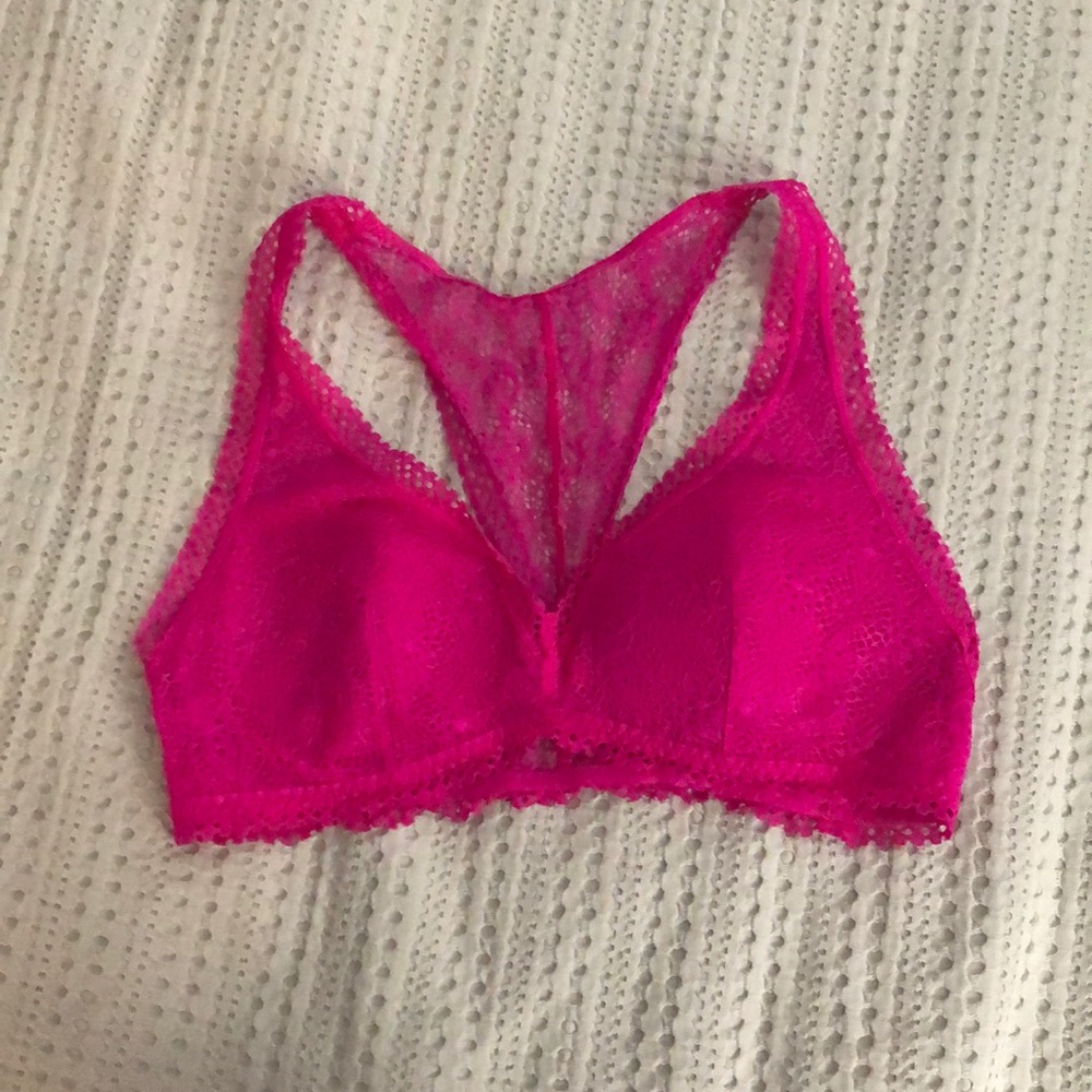 Like new Hot pink bralette size medium